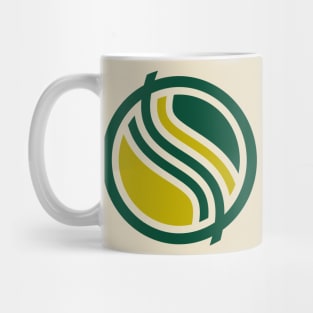 abstract circle logo design Mug